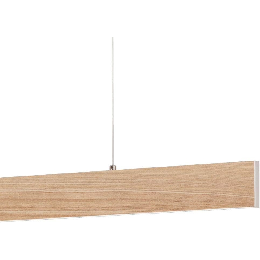 Eglo 39344 - LED lestenec na jekleni vrvi CLIMENE LED/17W/230V + LED/4,2W hrast