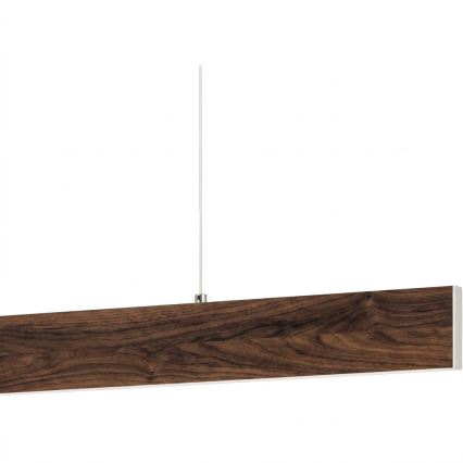 Eglo - LED lestenec na jekleni vrvici LED/17W/230V + LED/4,2W oreh
