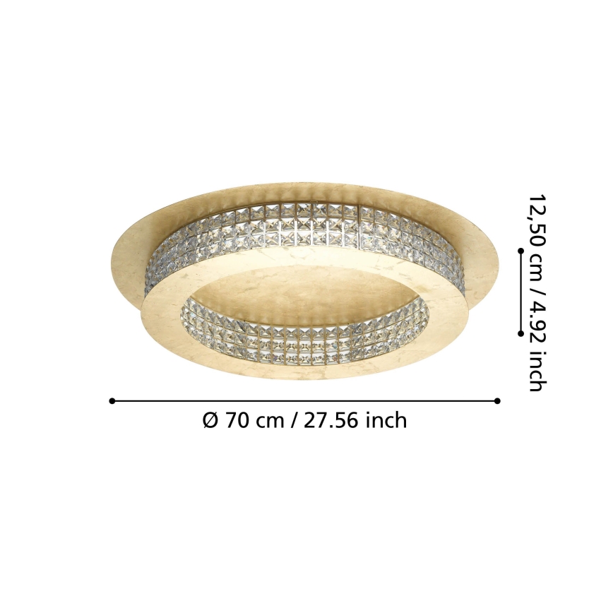 Eglo - LED Zatemnitvena stropna svetilka LED/44W/230V