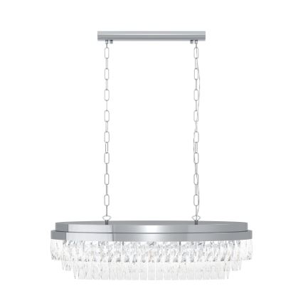 Eglo - Lestenec na verigi 10xE14/40W/230V krom