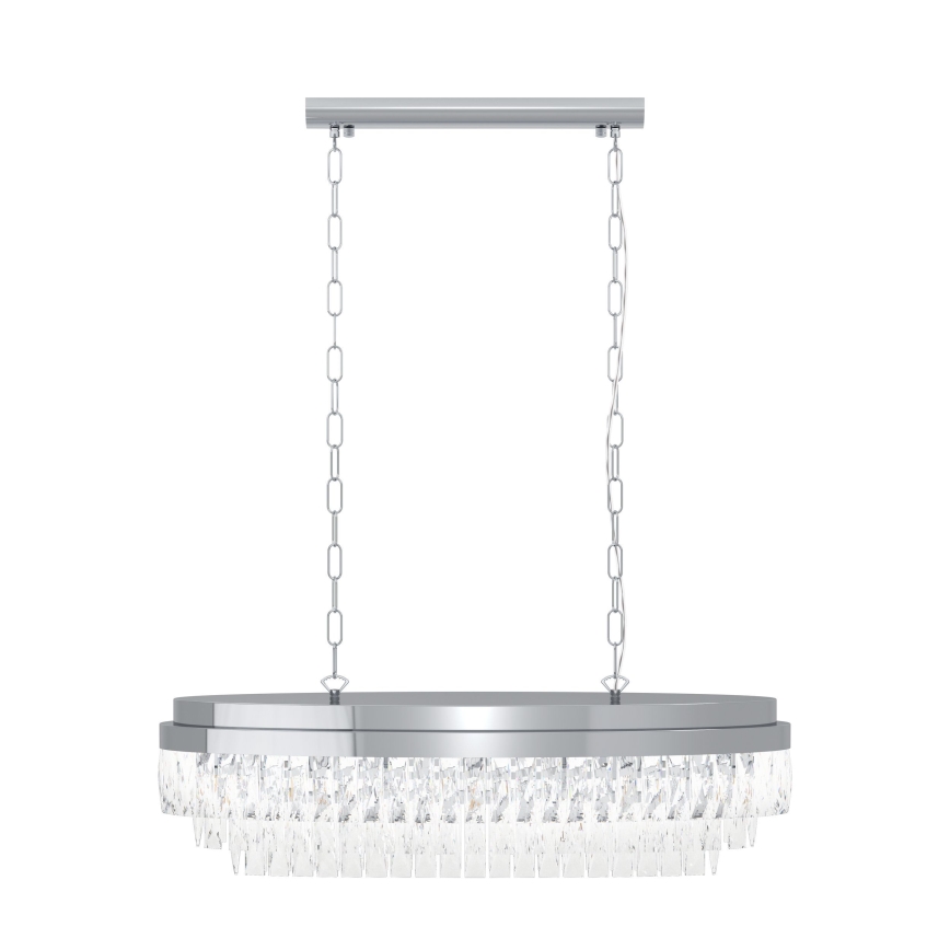 Eglo - Lestenec na verigi 10xE14/40W/230V krom