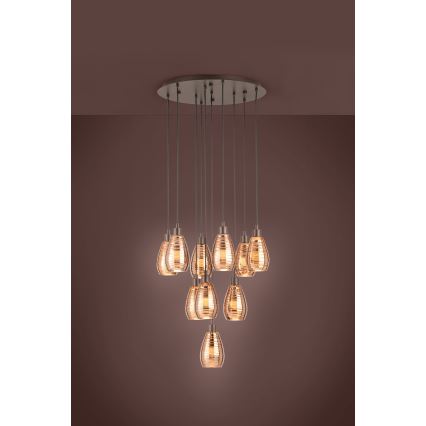 Eglo - Lestenec na vrvici 10xE27/60W/230V