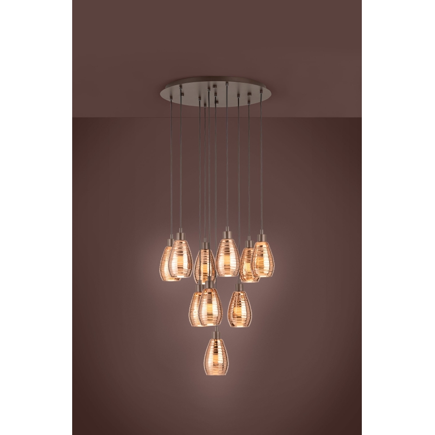 Eglo - Lestenec na vrvici 10xE27/60W/230V