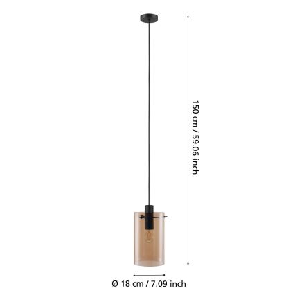 Eglo - Lestenec na vrvici 1xE27/40W/230V