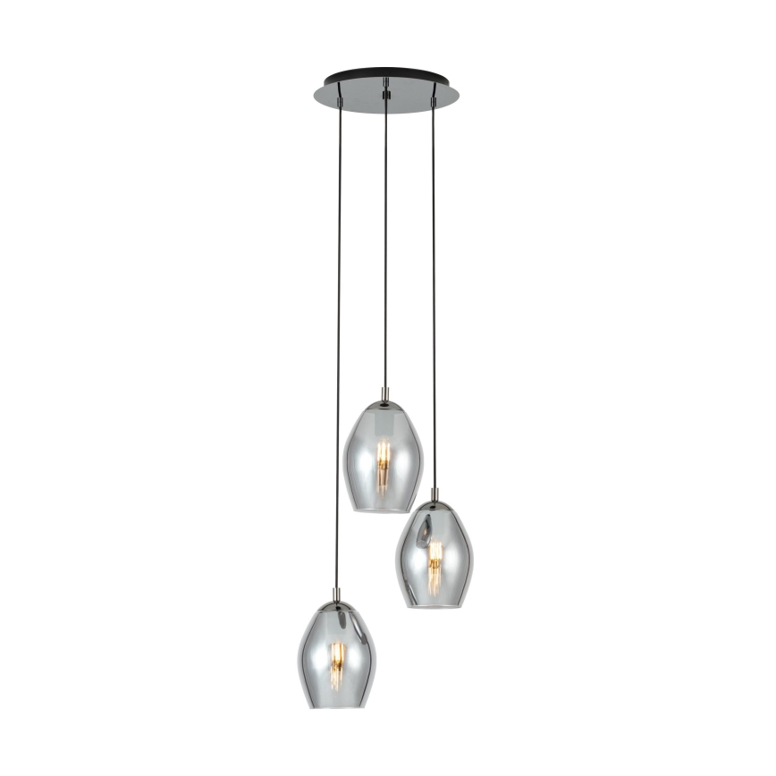 Eglo - Lestenec na vrvici 3xE27/60W/230V dimna