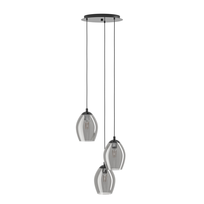 Eglo - Lestenec na vrvici 3xE27/60W/230V dimna