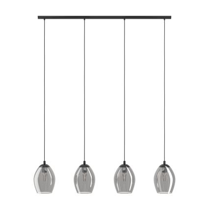 Eglo - Lestenec na vrvici 4xE27/60W/230V dimna