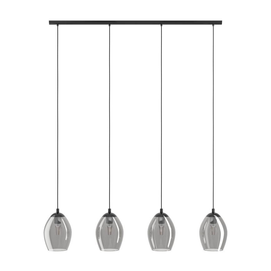 Eglo - Lestenec na vrvici 4xE27/60W/230V dimna