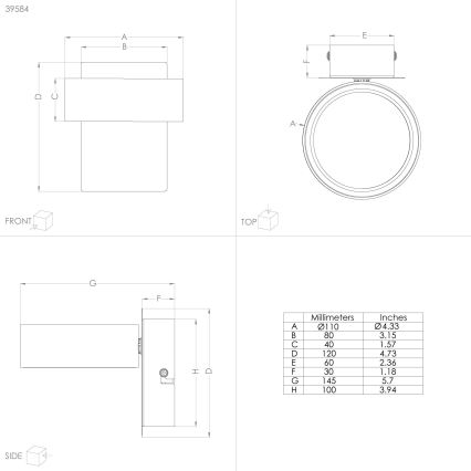 Eglo - LED Reflektor LED/4,6W/230V 3000K