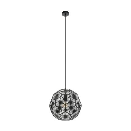 Eglo - Lestenec na vrvici 1xE27/60W/230V pr. 41 cm črna
