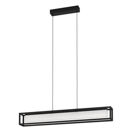 Eglo 39629 - Zatemnljiv LED lestenec na kablu GUALAJO LED/27W/230V črna
