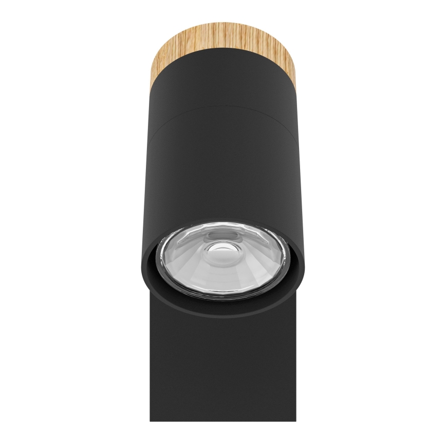 Eglo - LED Stenski reflektor 1xGU10/4,5W/230V 3000K črna/rjava