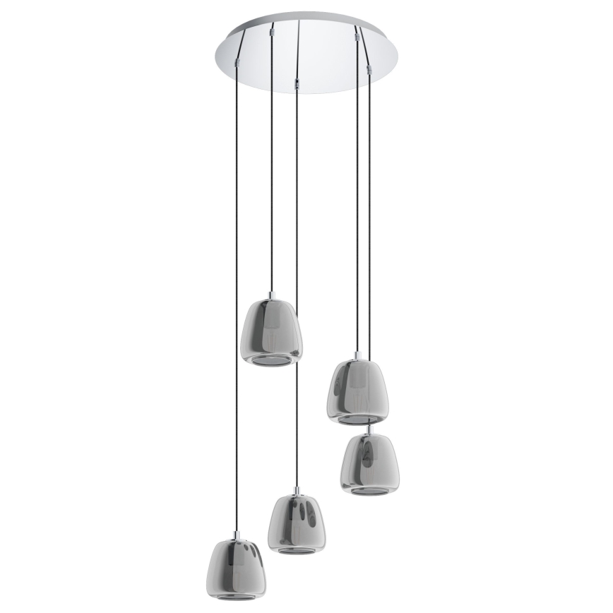 Eglo - Lestenec na vrvici 5xE27/40W/230V dimna