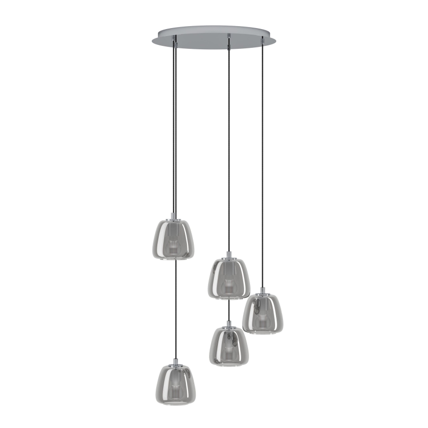 Eglo - Lestenec na vrvici 5xE27/40W/230V dimna