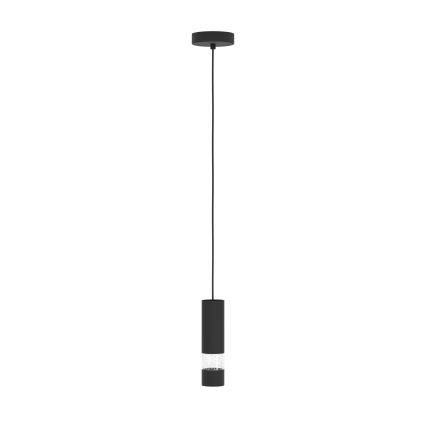 Eglo - LED Lestenec na vrvici 1xGU10/4,6W/230V črna