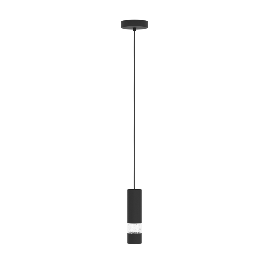 Eglo - LED Lestenec na vrvici 1xGU10/4,6W/230V črna