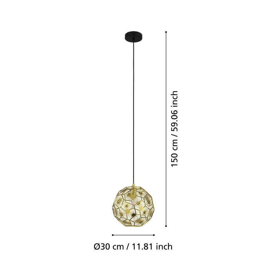 Eglo - Lestenec na vrvici 1xE27/60W/230V d. 30 cm