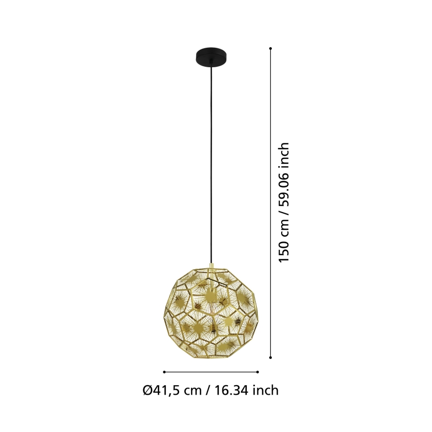 Eglo - Lestenec na vrvici 1xE27/60W/230V d. 41 cm