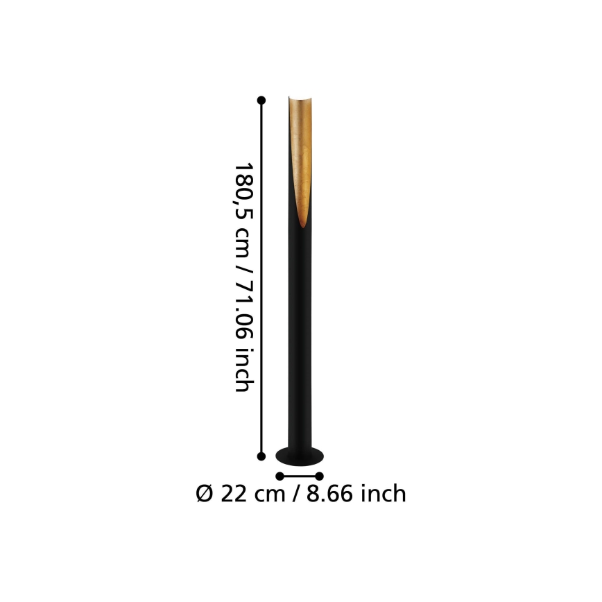 Eglo - LED Talna svetilka 1xGU10/4,7W/230V črna/zlata