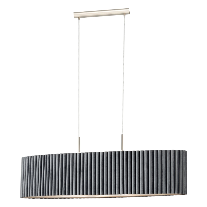 Eglo - Lestenec na vrvici 2xE27/40W/230V siv