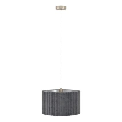 Eglo - Lestenec na vrvici 2xE27/40W/230V siv