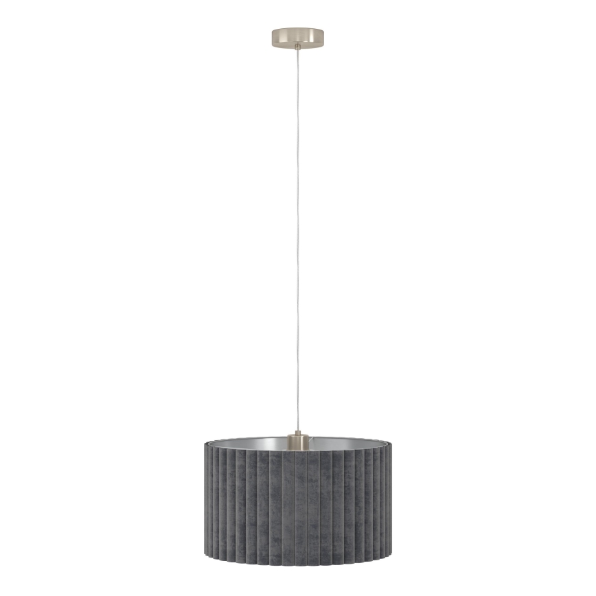 Eglo - Lestenec na vrvici 2xE27/40W/230V siv