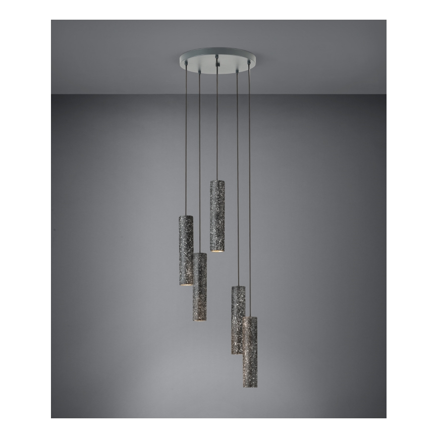 Eglo - LED Lestenec na vrvici 5xGU10/4,5W/230V