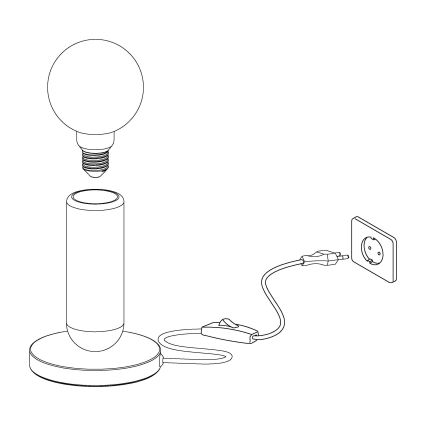 Eglo - Namizna svetilka 1xE27/40W/230V