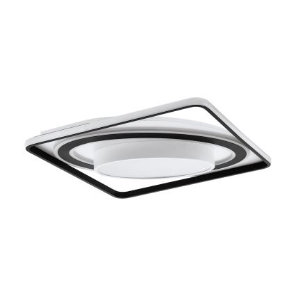 Eglo - LED Zatemnitvena stropna svetilka LED/21,5W/230V + LED/10,5W + LED/3W 3000-6500K črna + Daljinski upravljalnik