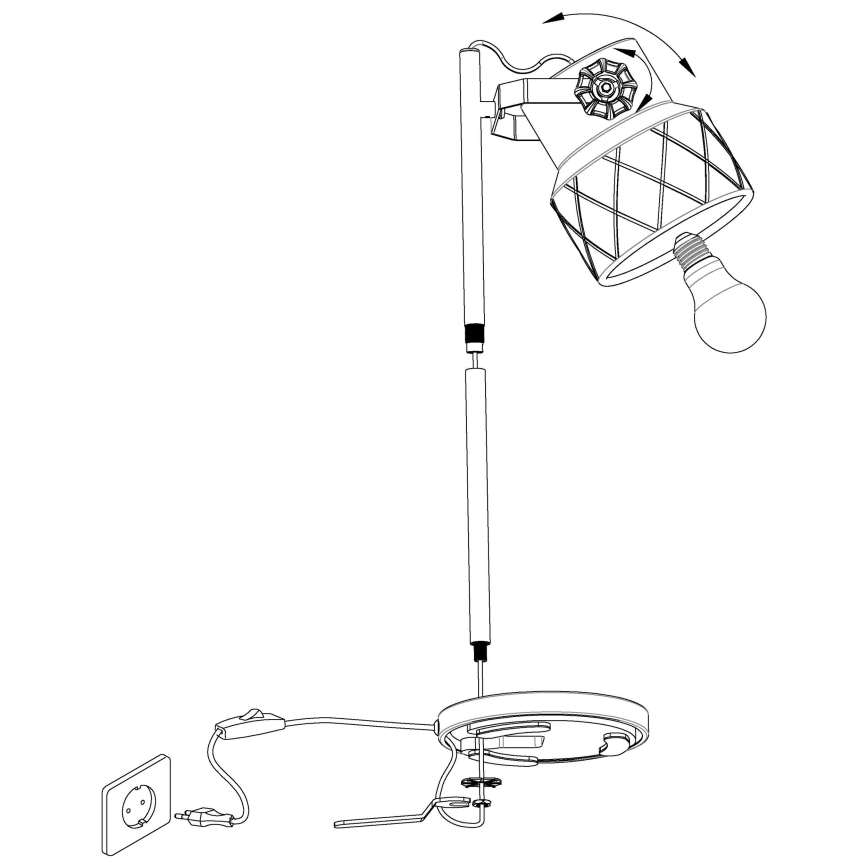 Eglo - Namizna svetilka 1xE27/40W/230V