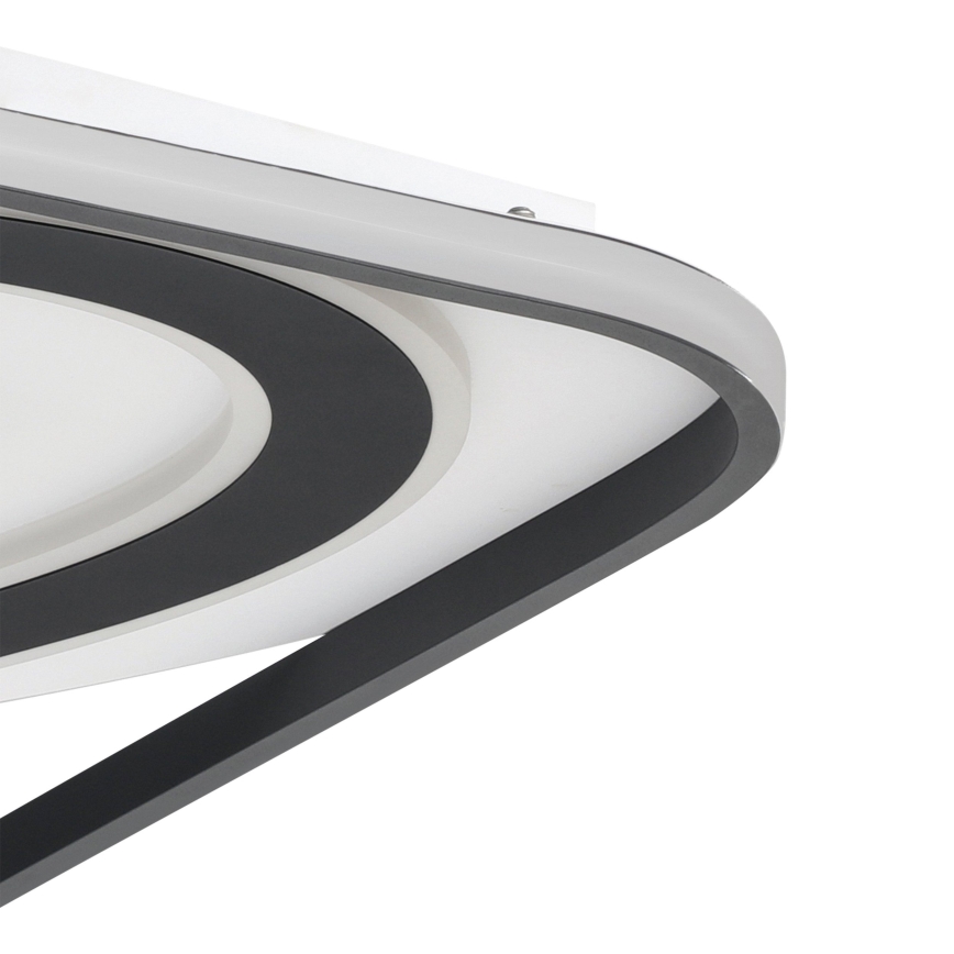 Eglo - LED Zatemnitvena stropna svetilka LED/28W/230V+LED/13W+ LED/2,8W 3000-6500K črna + Daljinski upravljalnik