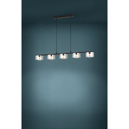 Eglo - LED Zatemnitveni lestenec na vrvici 5xLED/5,4W/230V