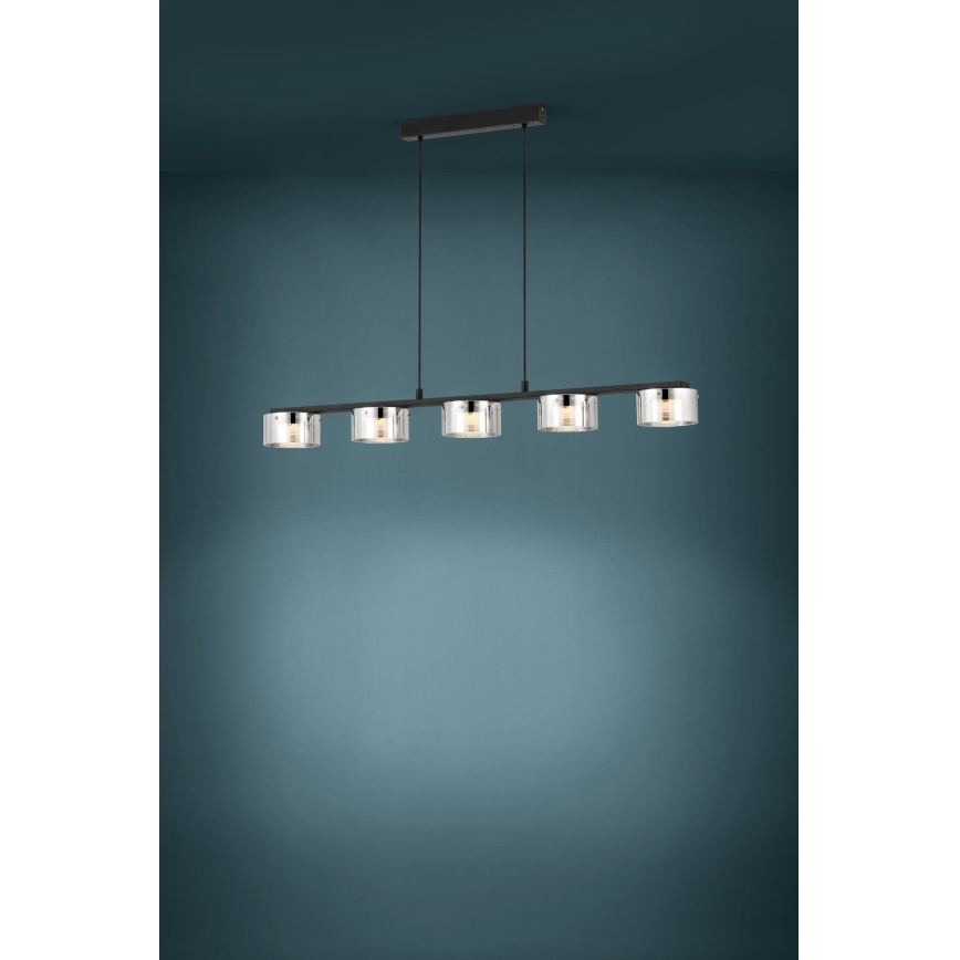 Eglo - LED Zatemnitveni lestenec na vrvici 5xLED/5,4W/230V