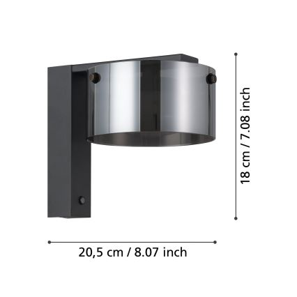 Eglo - LED Zatemnitvena stenska svetilka 1xLED/7,2W/230V