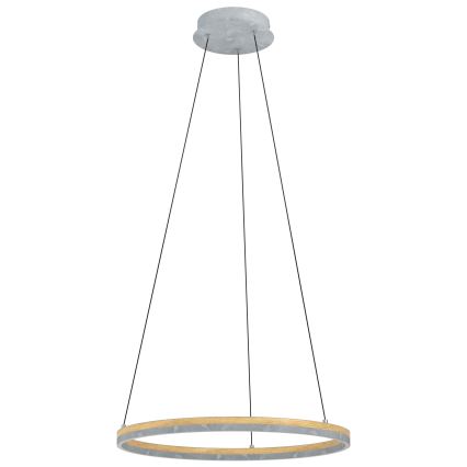 Eglo - LED Zatemnitveni lestenec na vrvici LED/36W/230V 3000K siva/hrast