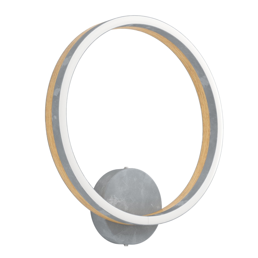 Eglo - LED Stenska svetilka LED/12W/230V 3000K siva/hrast
