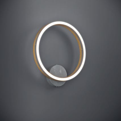 Eglo - LED Stenska svetilka LED/12W/230V 3000K siva/hrast