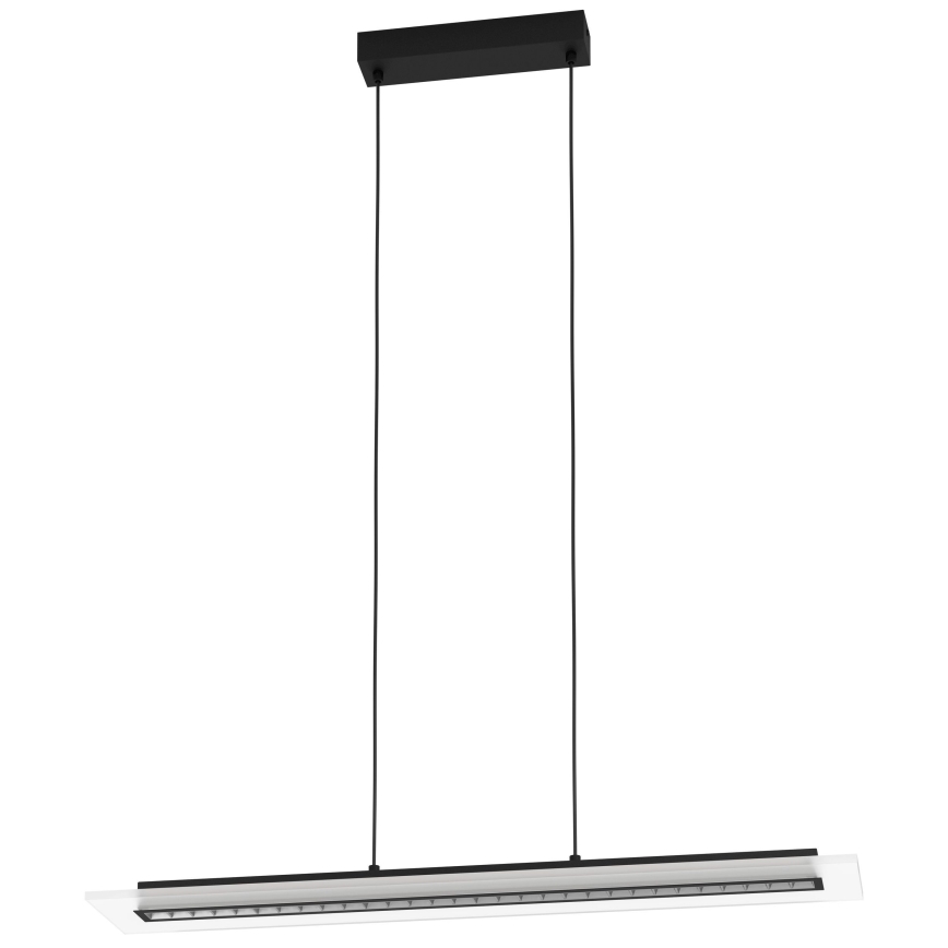 Eglo - LED Zatemnitveni lestenec na vrvici LED/57,5W/230V 3000K črna + Daljinski upravljalnik