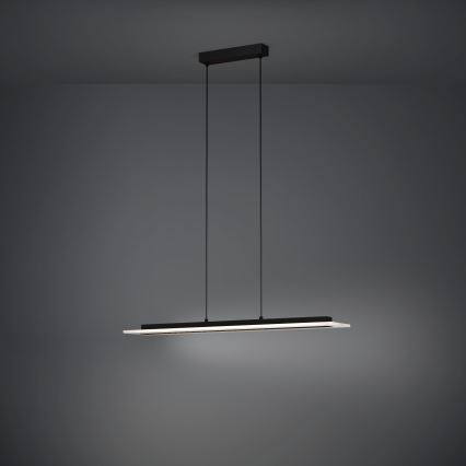 Eglo - LED Zatemnitveni lestenec na vrvici LED/57,5W/230V 3000K črna + Daljinski upravljalnik