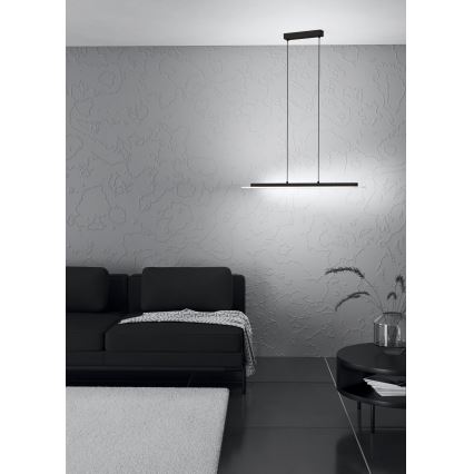 Eglo - LED Zatemnitveni lestenec na vrvici LED/57,5W/230V 3000K črna + Daljinski upravljalnik