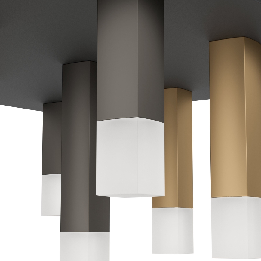 Eglo - LED Zatemnitvena stropna svetilka 9xLED/3,1W/230V 3000K antracit/zlata