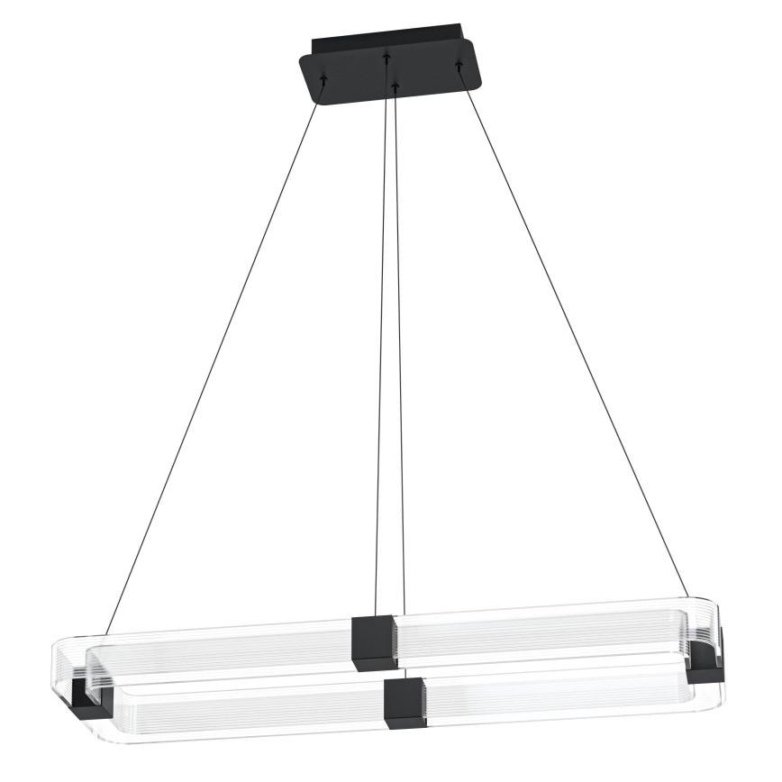 Eglo - LED Zatemnitveni lestenec na vrvici LED/39,2W/230V 3000K črna