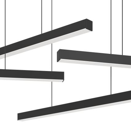 Eglo - LED Zatemnitveni lestenec na vrvici 6xLED/8,4W/230V 3000K črna