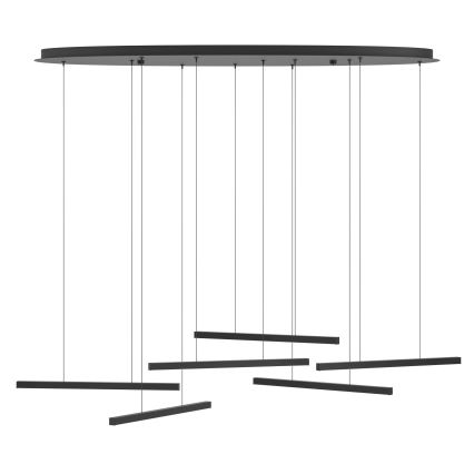 Eglo - LED Zatemnitveni lestenec na vrvici 6xLED/8,4W/230V 3000K črna
