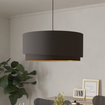 Eglo 39931 - Lestenec na vrvici MANDERLINE 1xE27/40W/230V rjava/zlata