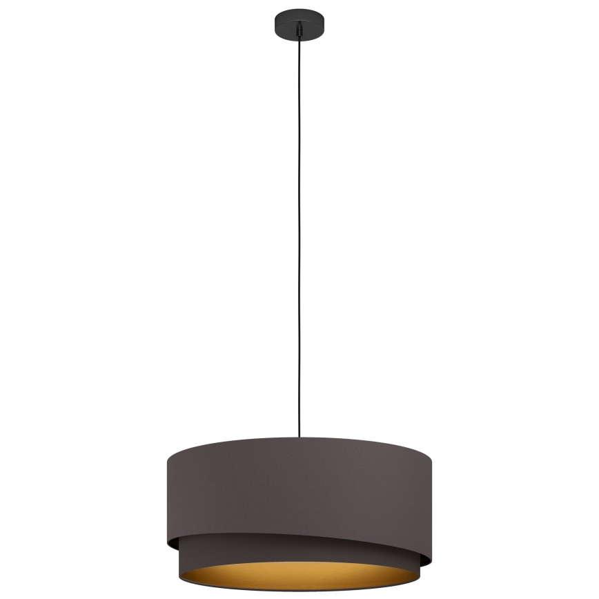 Eglo 39931 - Lestenec na vrvici MANDERLINE 1xE27/40W/230V rjava/zlata