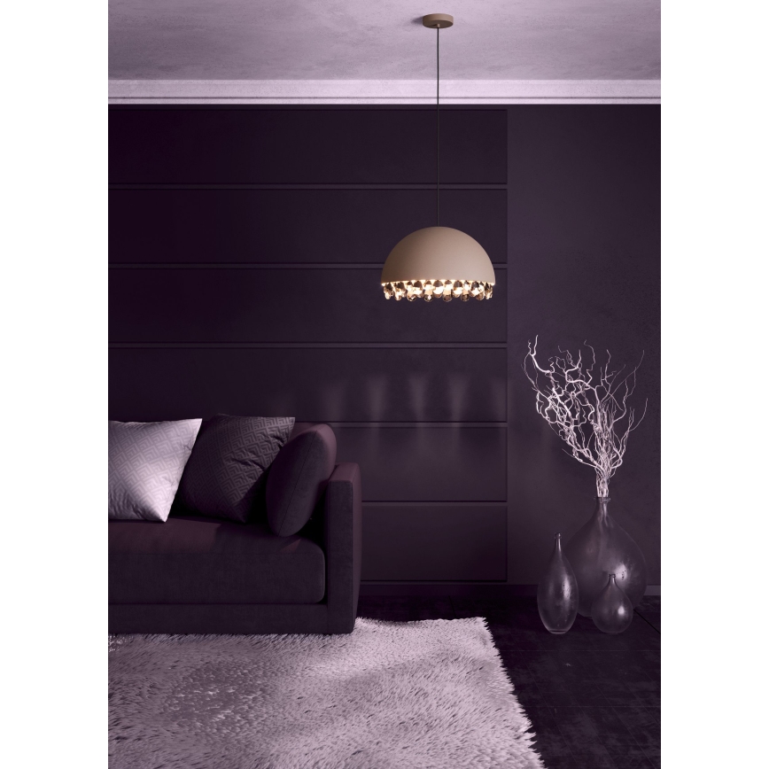 Eglo - Lestenec na vrvici 1xE27/40W/230V rjava