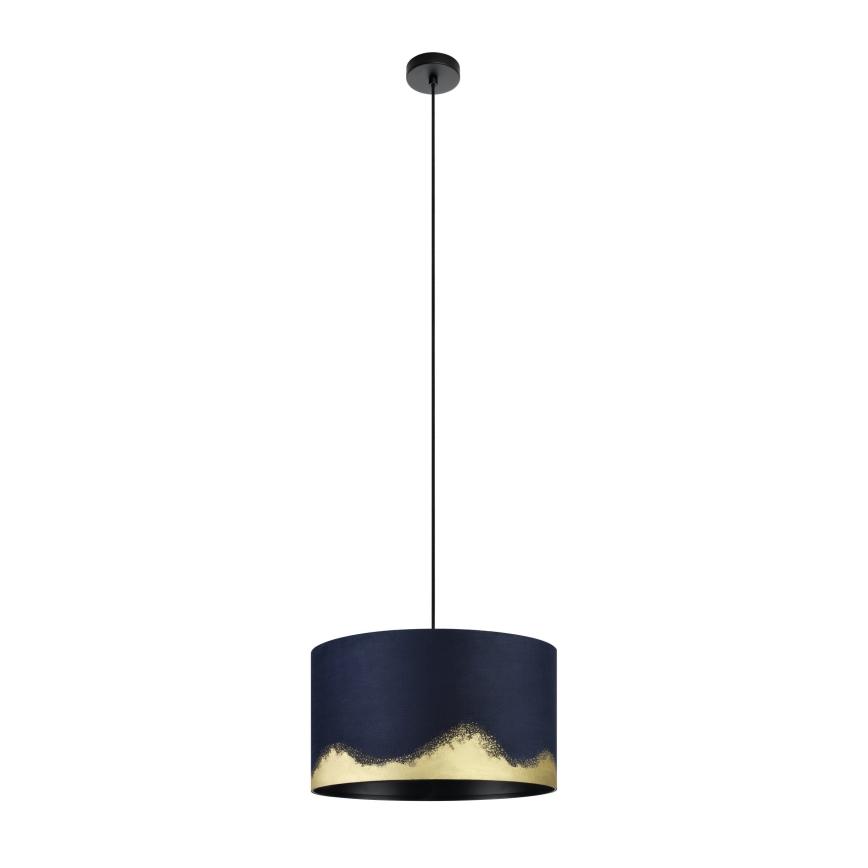 Eglo - Lestenec na vrvici 1xE27/40W/230V pr. 38 cm modra/zlata