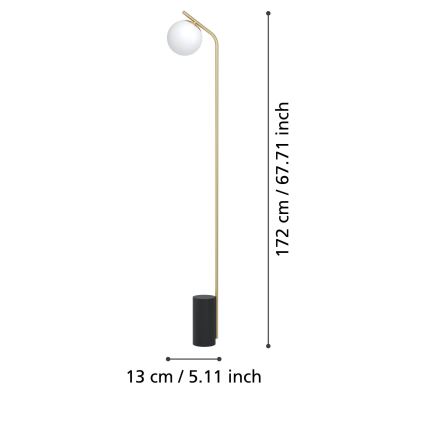 Eglo - Talna svetilka 1xE27/40W/230V zlata