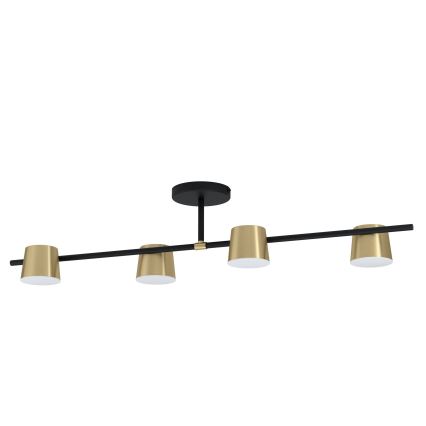 Eglo - LED Lestenec 4xGU10/4,6W/230V 3000K zlata